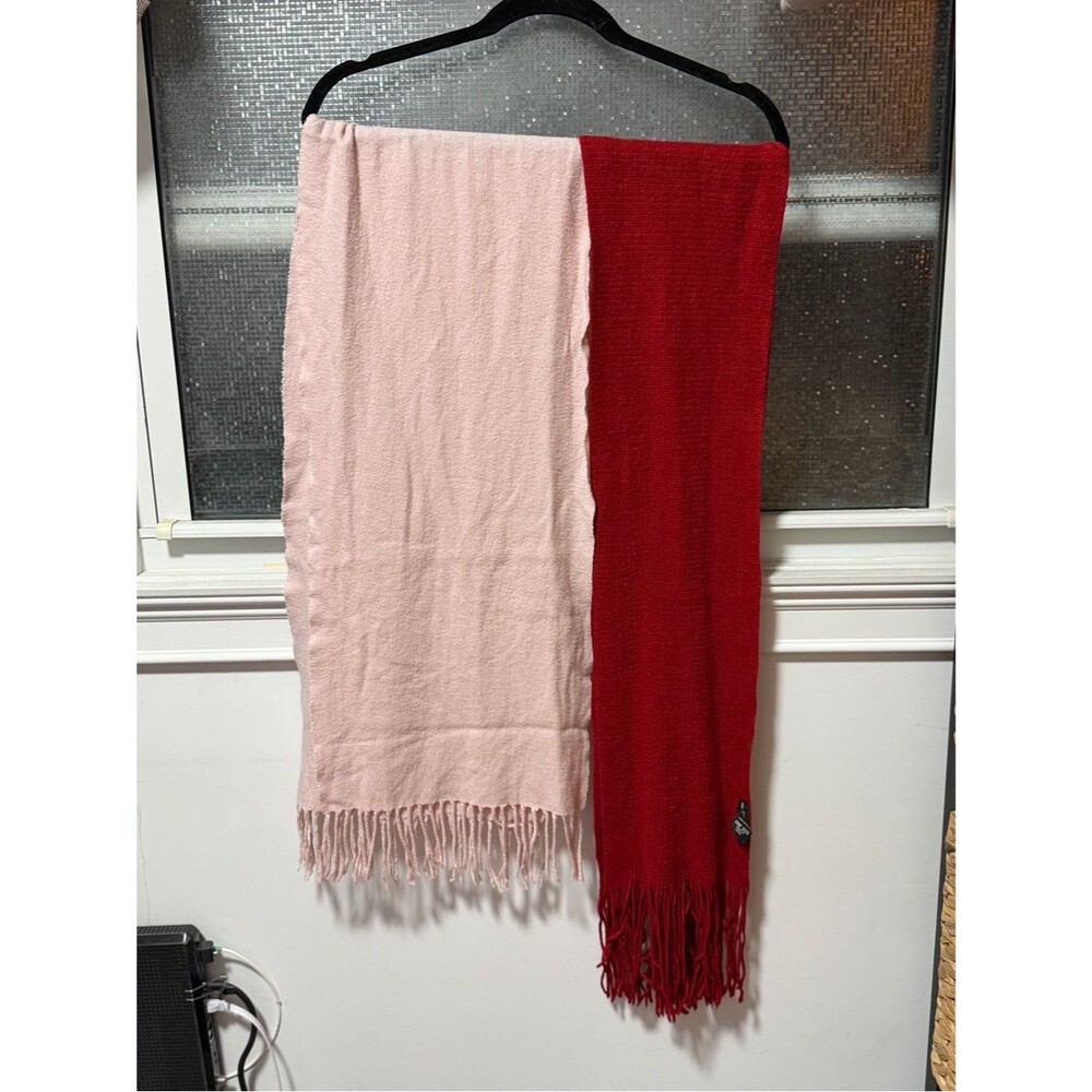 New York & Company Red Scarf AND pink scarf from unknown brand